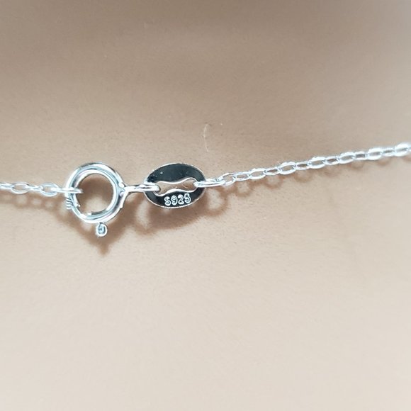 3 Carat Moissanite D-FL Pendant Silver Necklace - Gift Idea - Picture 4 of 6